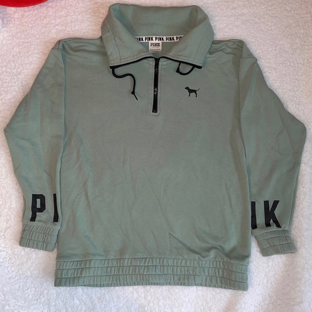 PINK quarter zip sweatshirt